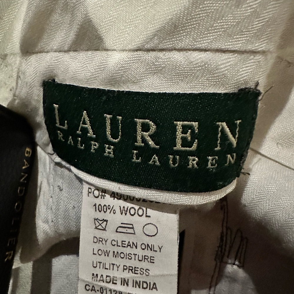 Lauren Ralph Lauren Cream Wool Fabric
